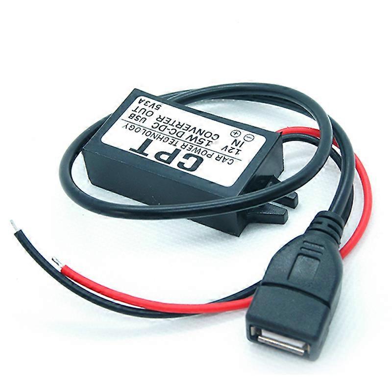 1pcs High Efficiency DC-DC Car Power 12V to 5V 3A 15W Converter Module Micro USB Step Down Power Output Adapter New