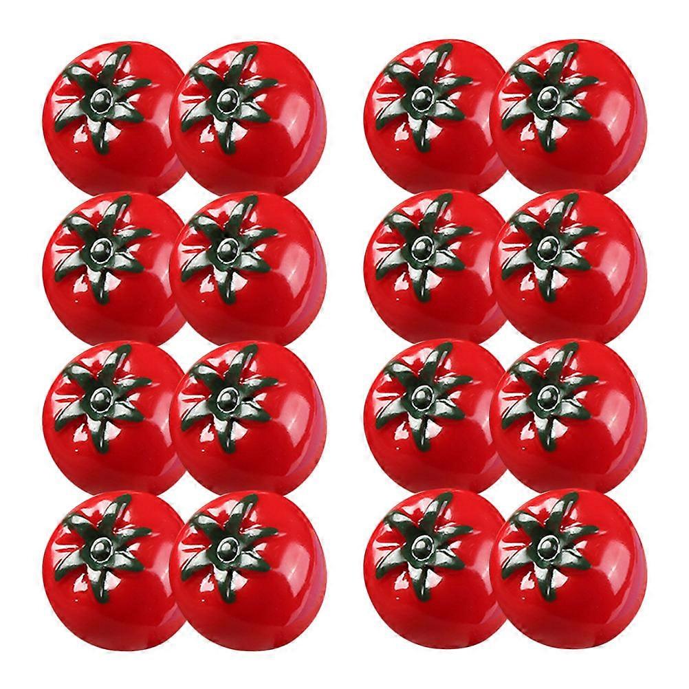 Mini Artificial Tomato Model for Photo Props 60Pcs Resin Set
