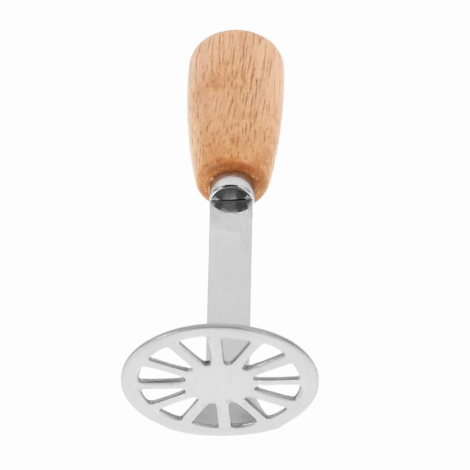 Light Brown Hand Potato Masher for Mashed Potatoes Outdoor 5Pcs Set