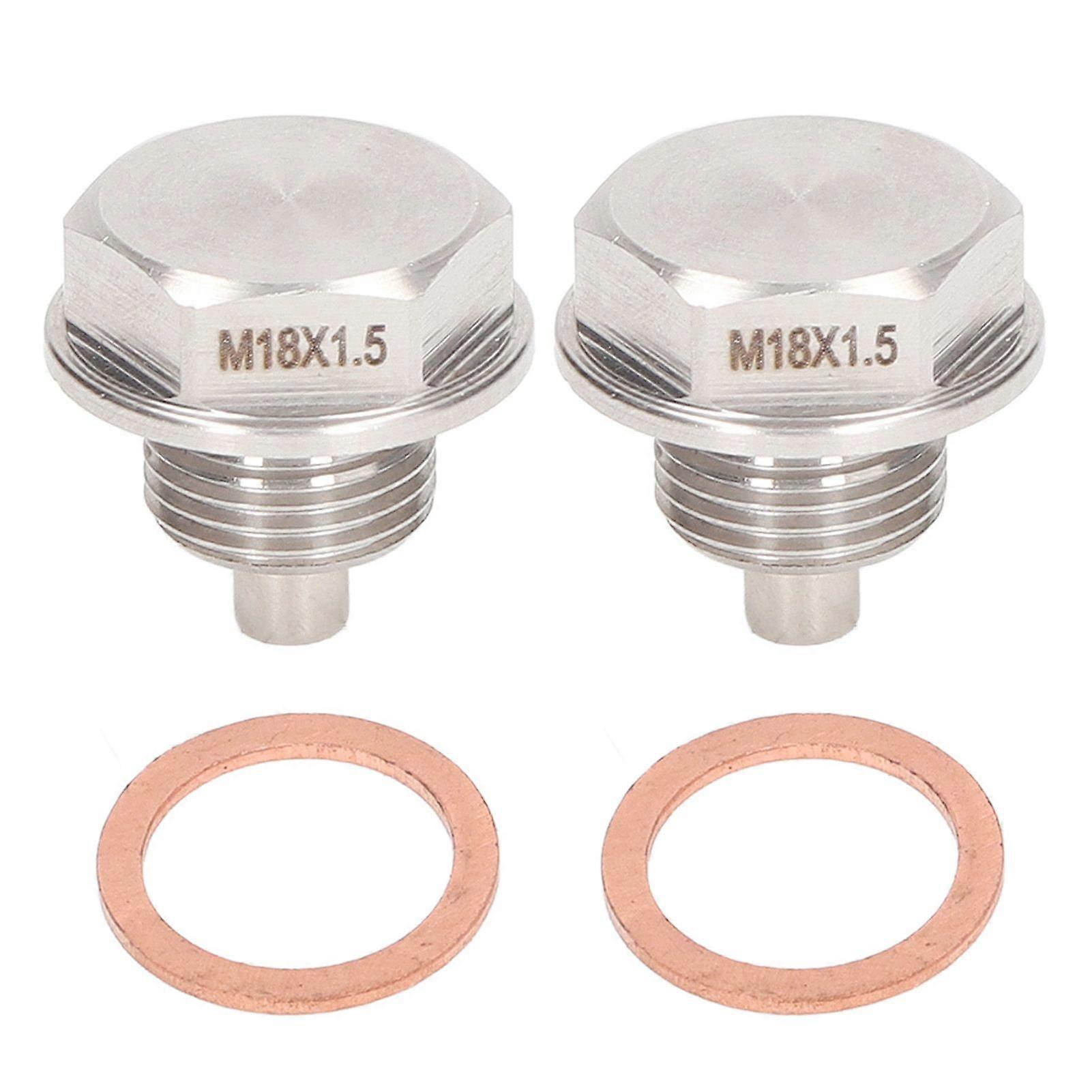 M18x1.5mm Engine Magnetic Oil Drain Plug DP007 Strong Magnetic Force Compact Size Universal for Vehicle