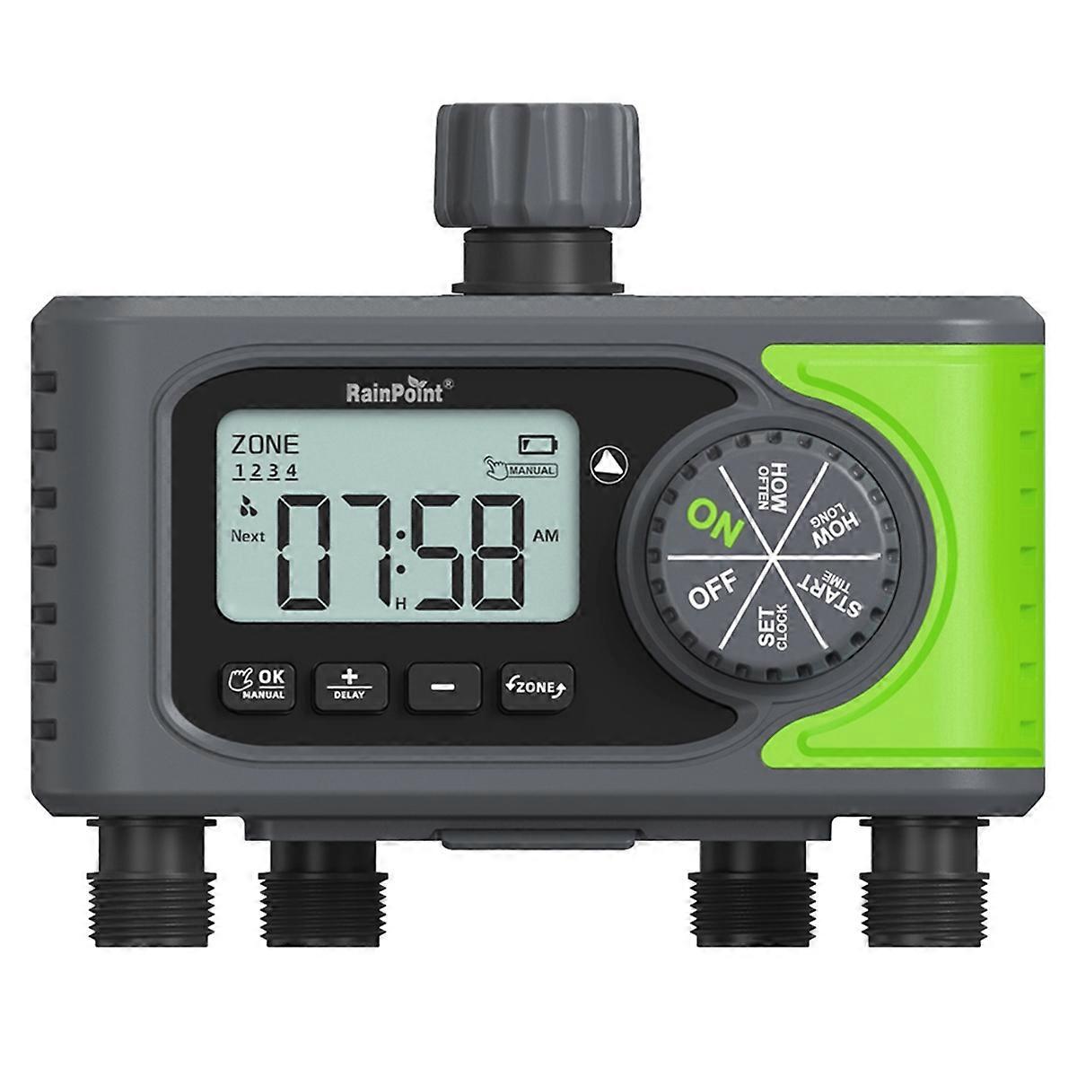  3-Outlet Water Timer Digital Garden Sprinkler