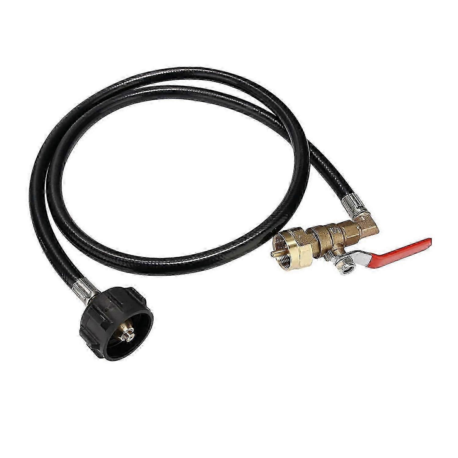Hooshing Propane Refill Hose QCC1 Type 0.5 kg Propane Refill Adapter Extension Hose with Control Val Cs