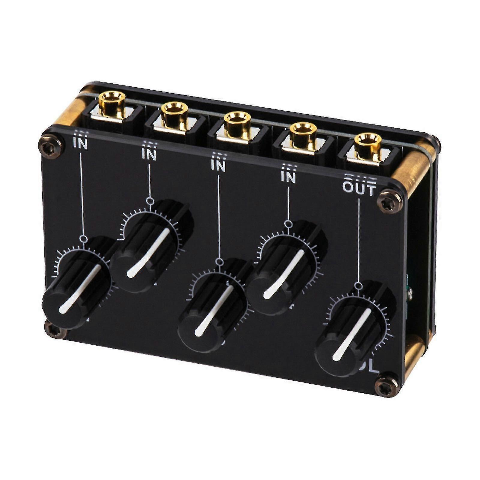 Stereo Mini Mixer 4 Channel Mini Audio Mixer Audio Stereo Passive Mixer