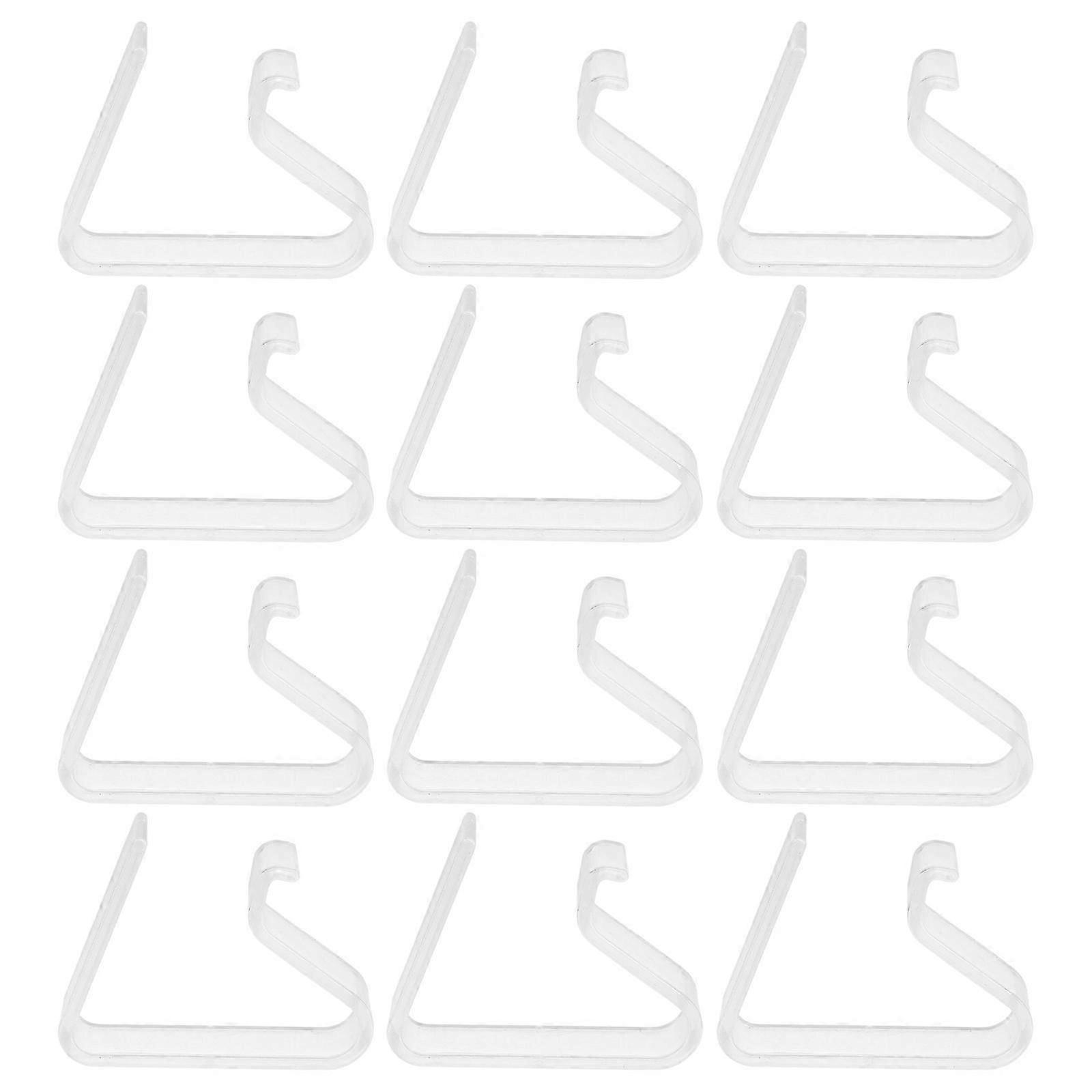 Table Cover Clip Tablecloth Clip Picnic ABS Material Rectangular Shape 12Pcs