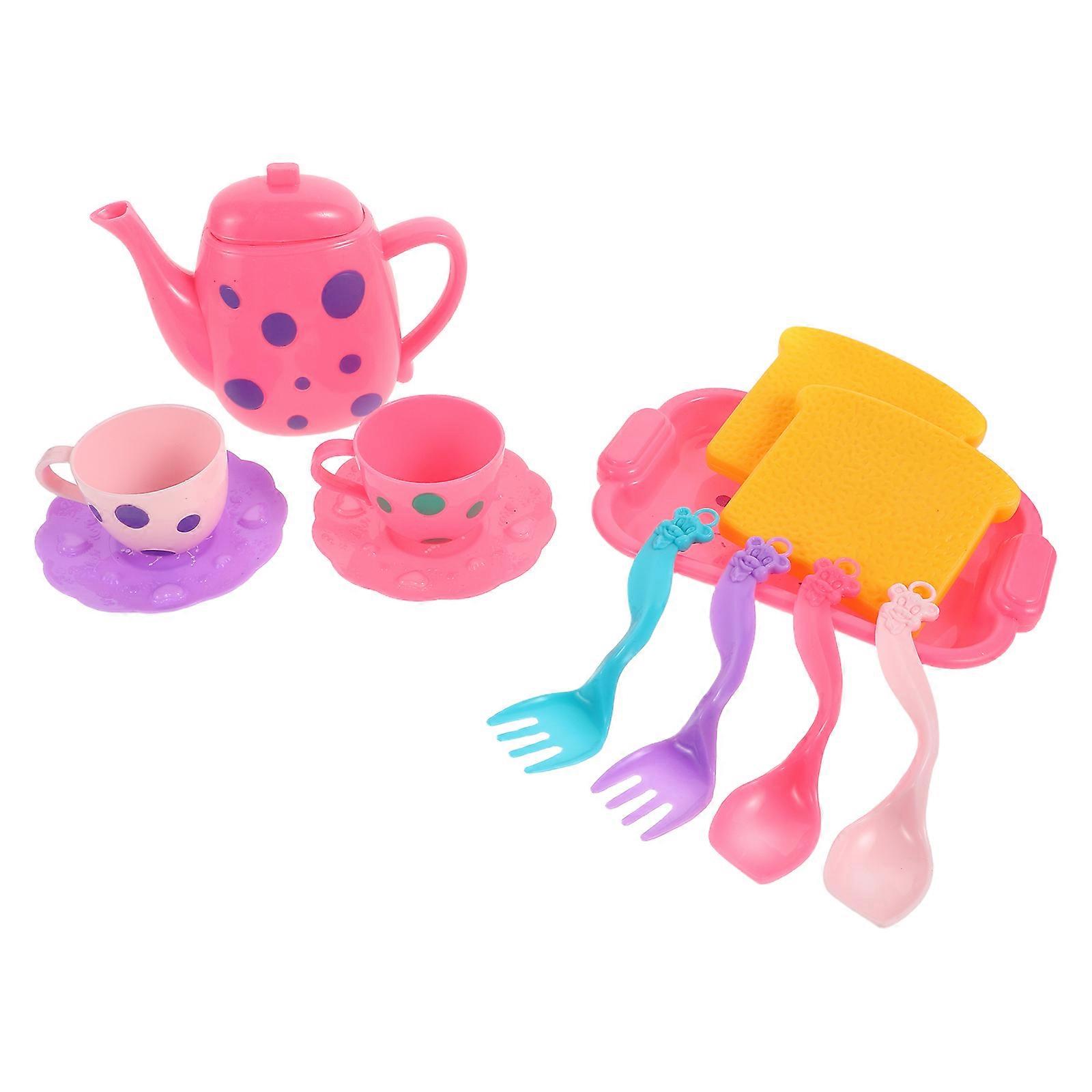 Kids Play Kitchen Toy Set Realistic Pretend Cooking 2Sets Plastic