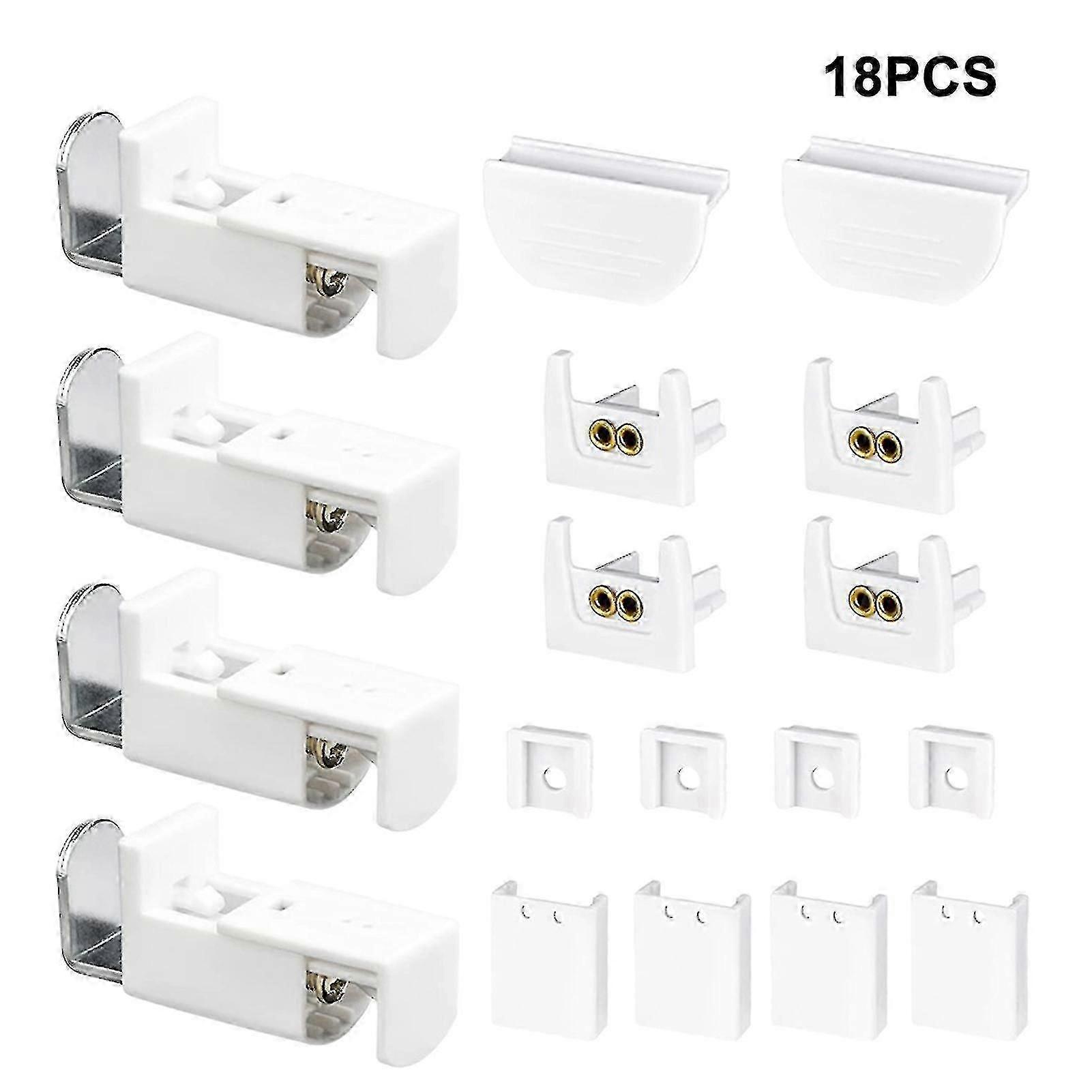 18pcs Pleated Blinds Accessories Mounting Clamping Bracket Replacement Parts