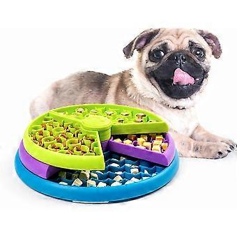 Leckmatte für Hunde und Katzen, Premium-Leckpad mit Saugnäpfen zur Linderung von Angstzuständen bei Hunden, interaktives Hunde-Puzzlespiel mit mehreren Ebenen und langsamer Futterspender