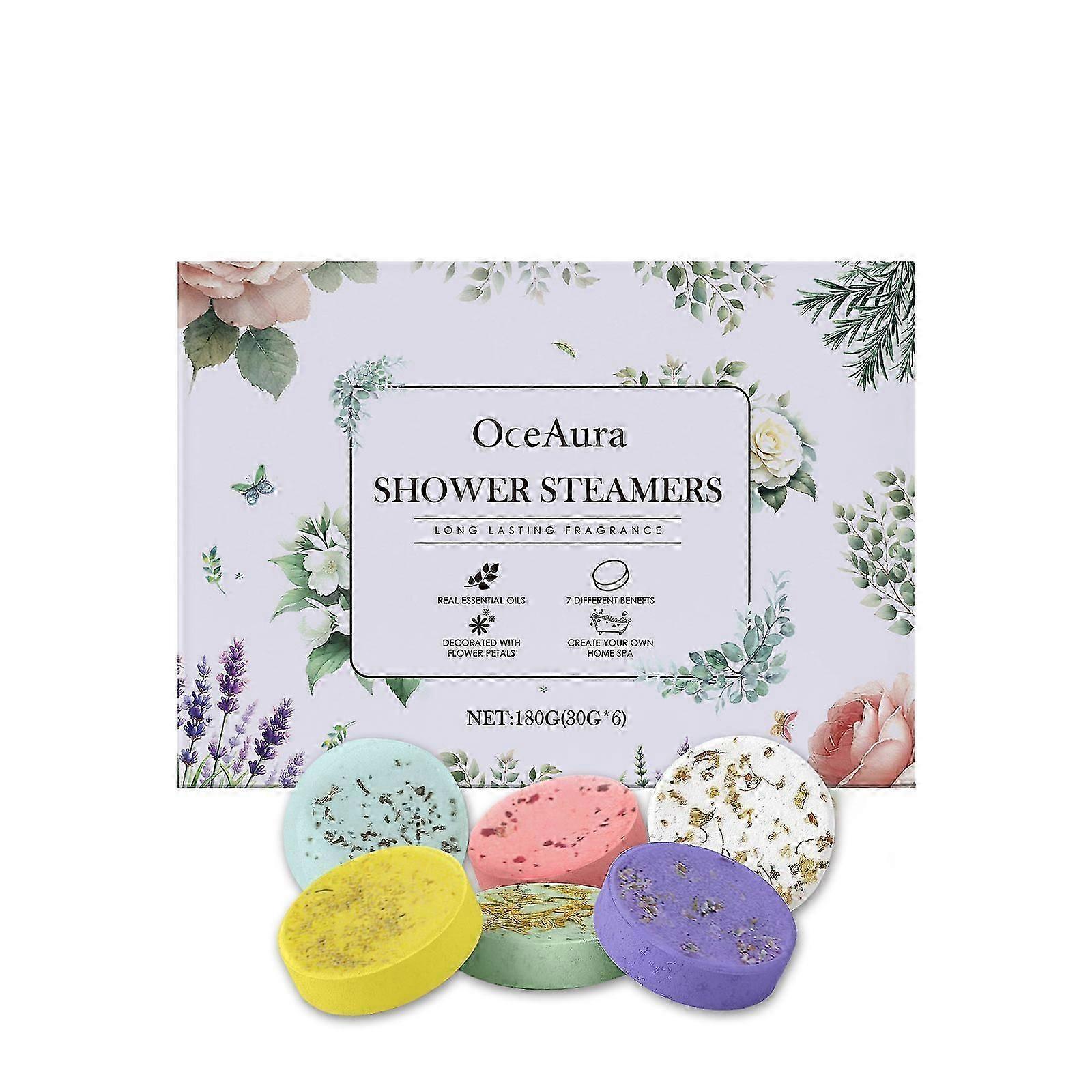 Aromatic Steam Shower Tablets Moisturizing, Relaxing Fragrances for Spa-Like Bath