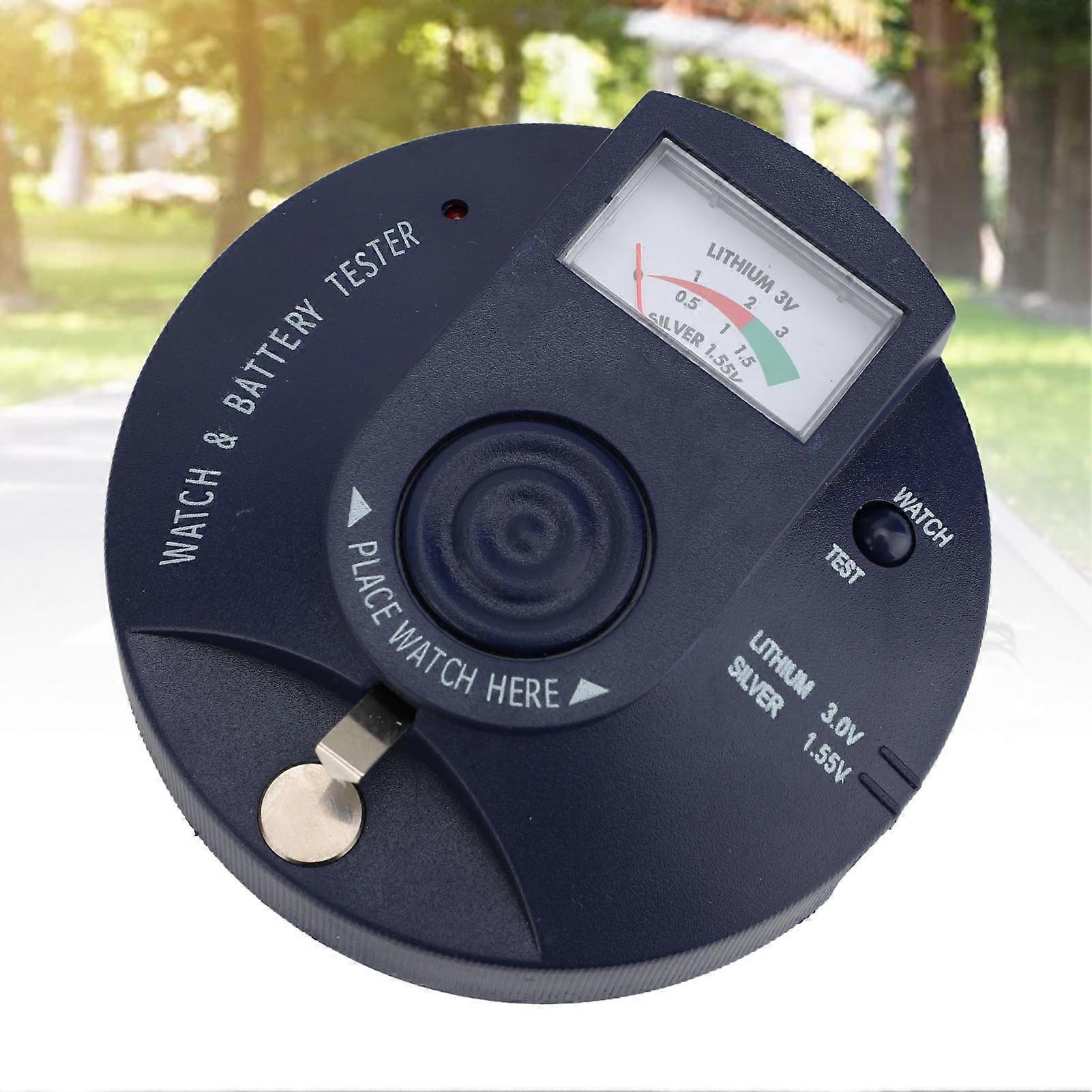 Round Button Cell Tester 1.5V 3V CR2016 75mAh Quartz Detector