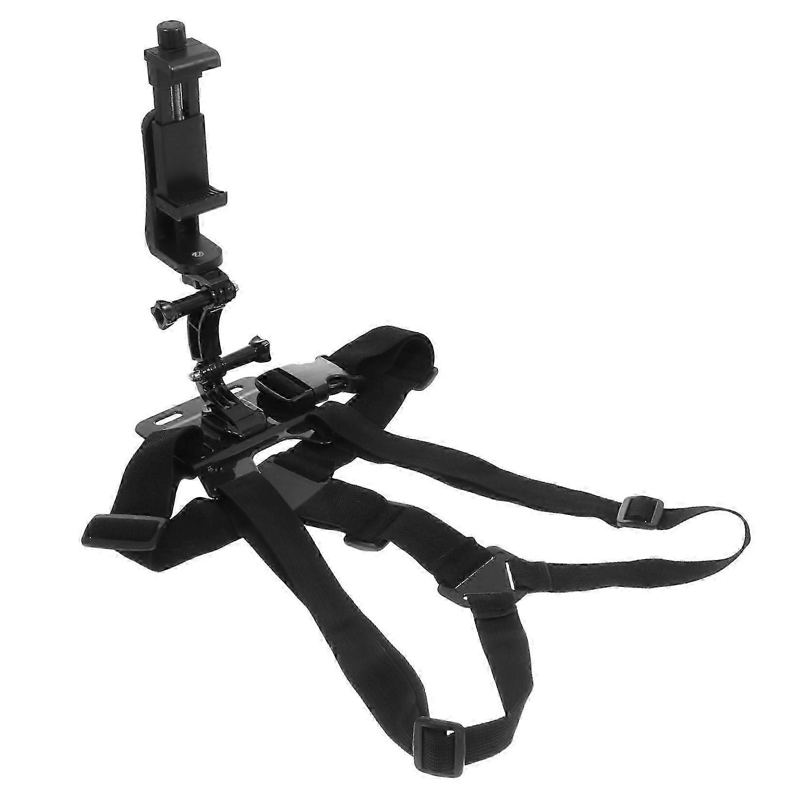 Professional Video Rig Head Mount Camera Bracket Adjustable Fixed Headband Chest Mount for Action Cameras