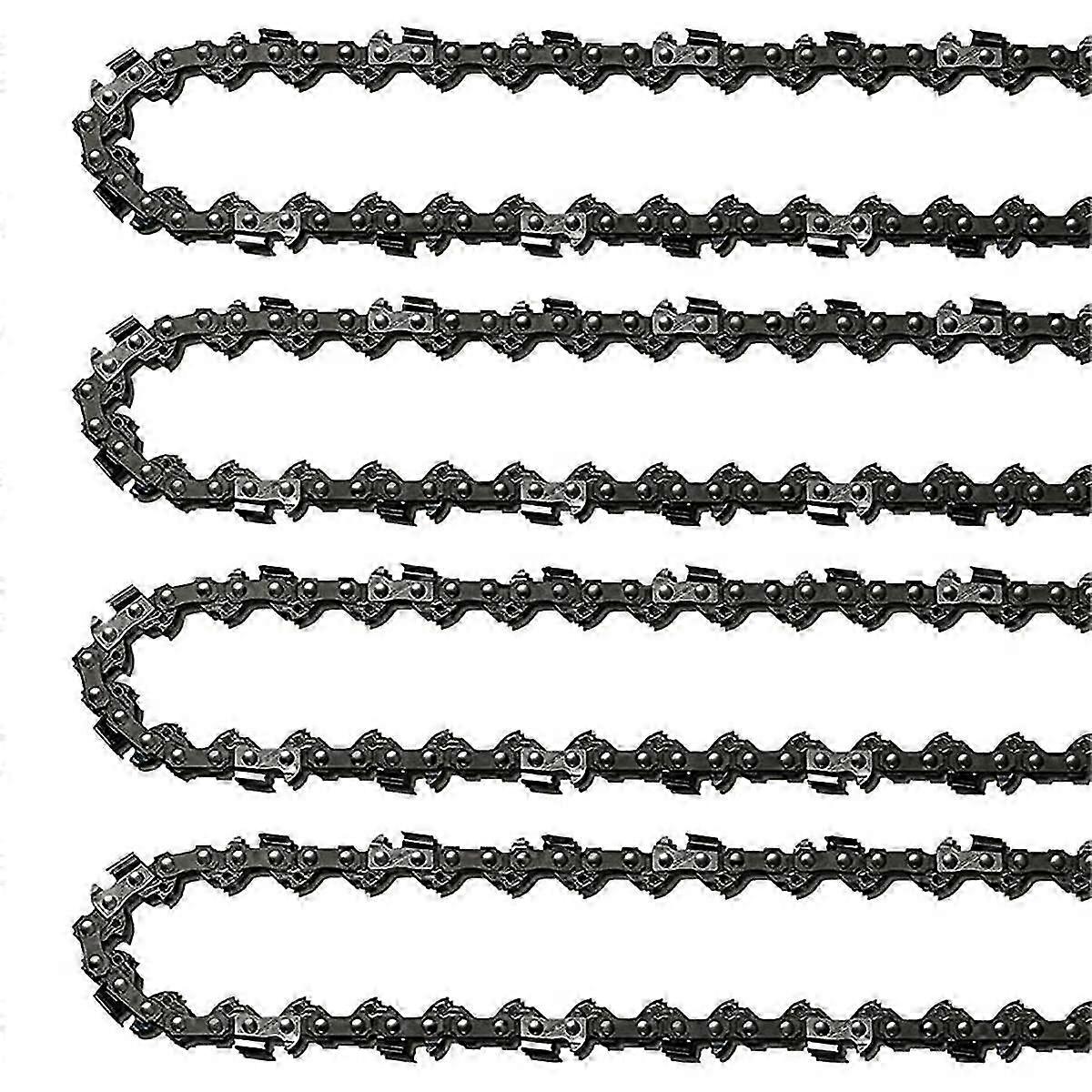 4Pcs 18Inch Chainsaw Chain 62 Drive Links 0.05In Gauge, 3/8In Pitch, 18In Replacement Chain Low- Chainsaw Chain 25-26