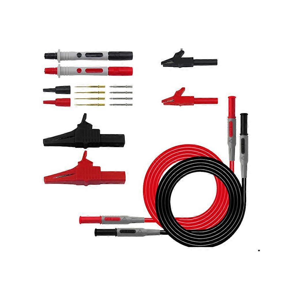 1 Set Multimeter Testing Probe 4mm Interface Replacement Electrical Test Pen