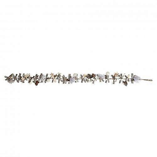 1m White Frosted Twig Garland