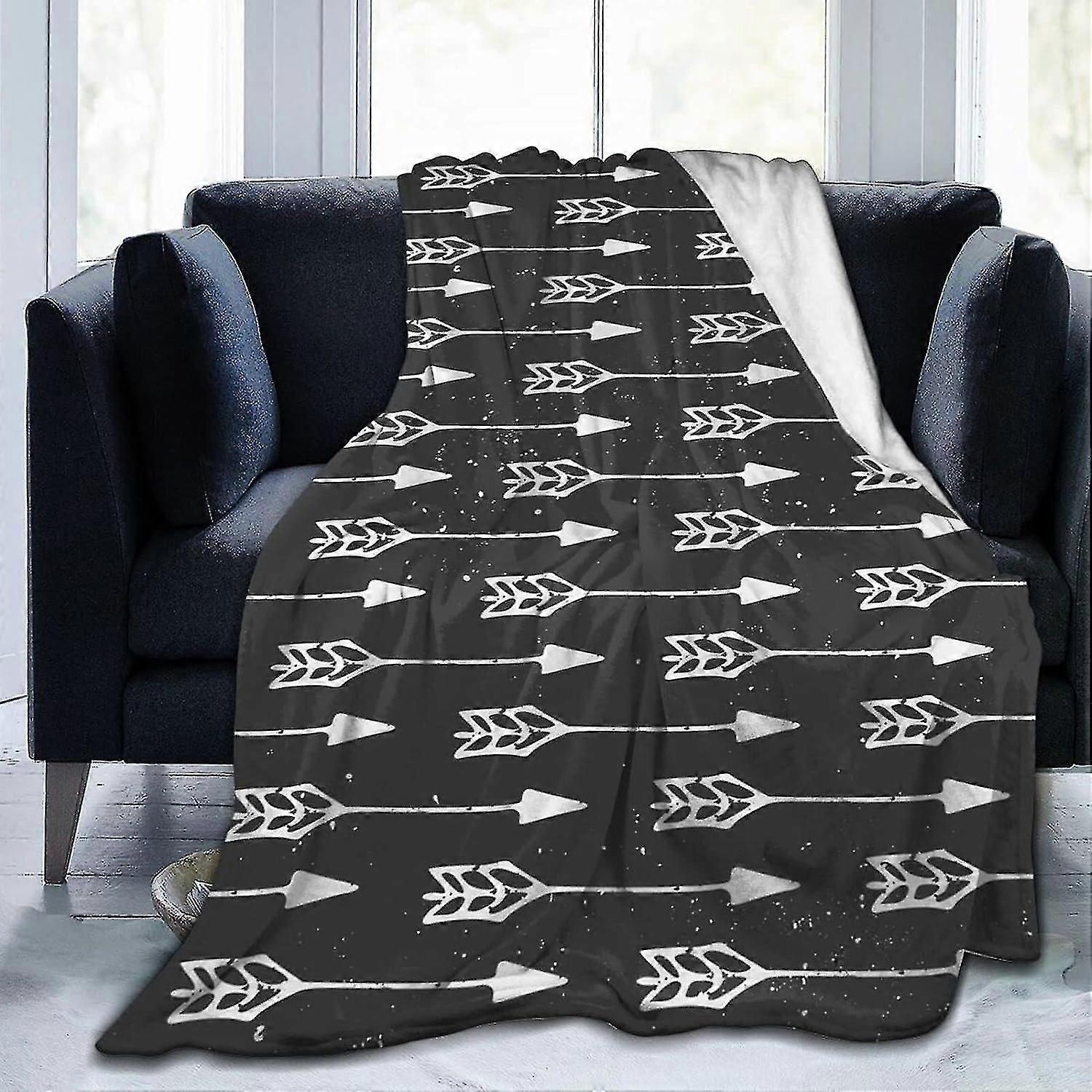 Blanket Hand Drawn Arrows Fleece Blanket Ultra Soft Throw Blankets Lightweight Plush Flannel Throws For Sofa Couch