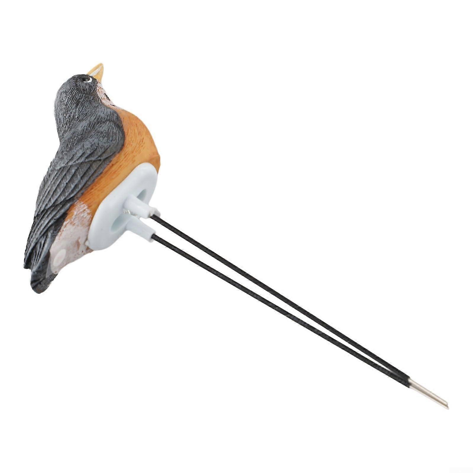 Bird Shape Soil Moisture Meter With Watering Alarm And Automatic Night Sensor Hygrometer For Potted Plants Bonsai Black