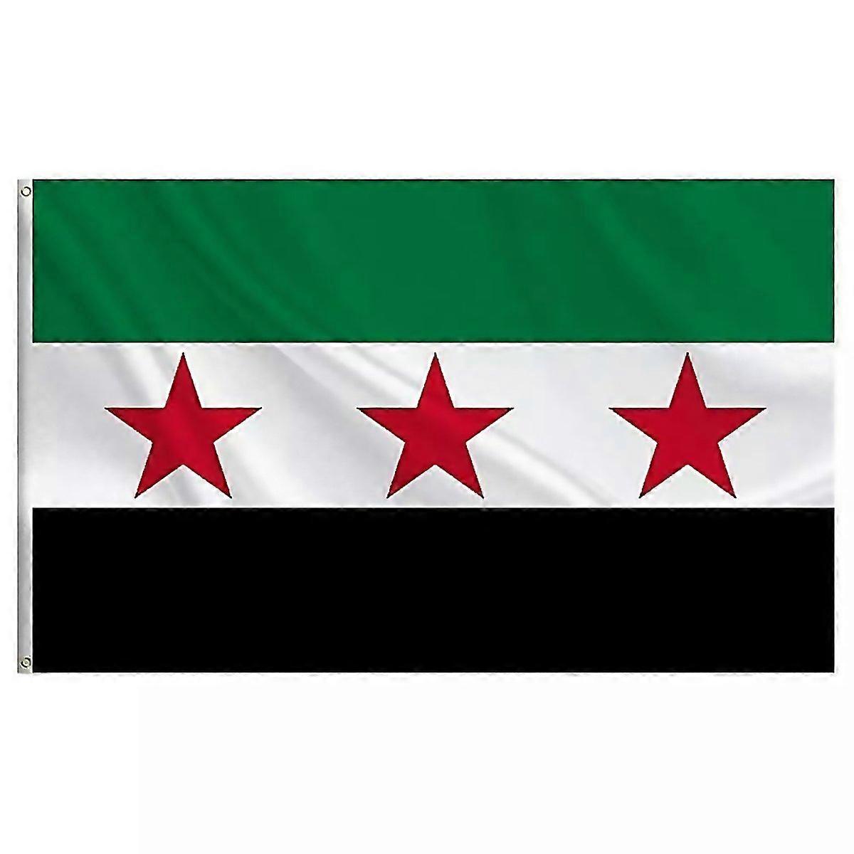 For 90150cm3ft5ft5935in Syrian Flag Syrian Flag With Brass Grommets And Double Stitched Edges