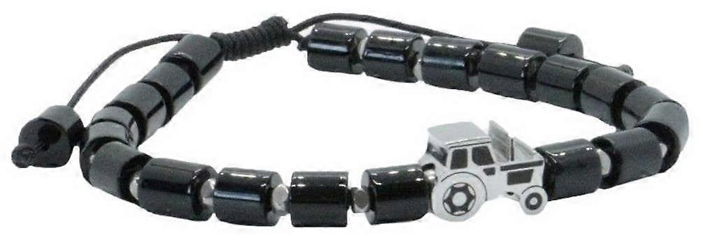David Van Hagen Tractor Bead Agate Bracelet - Black