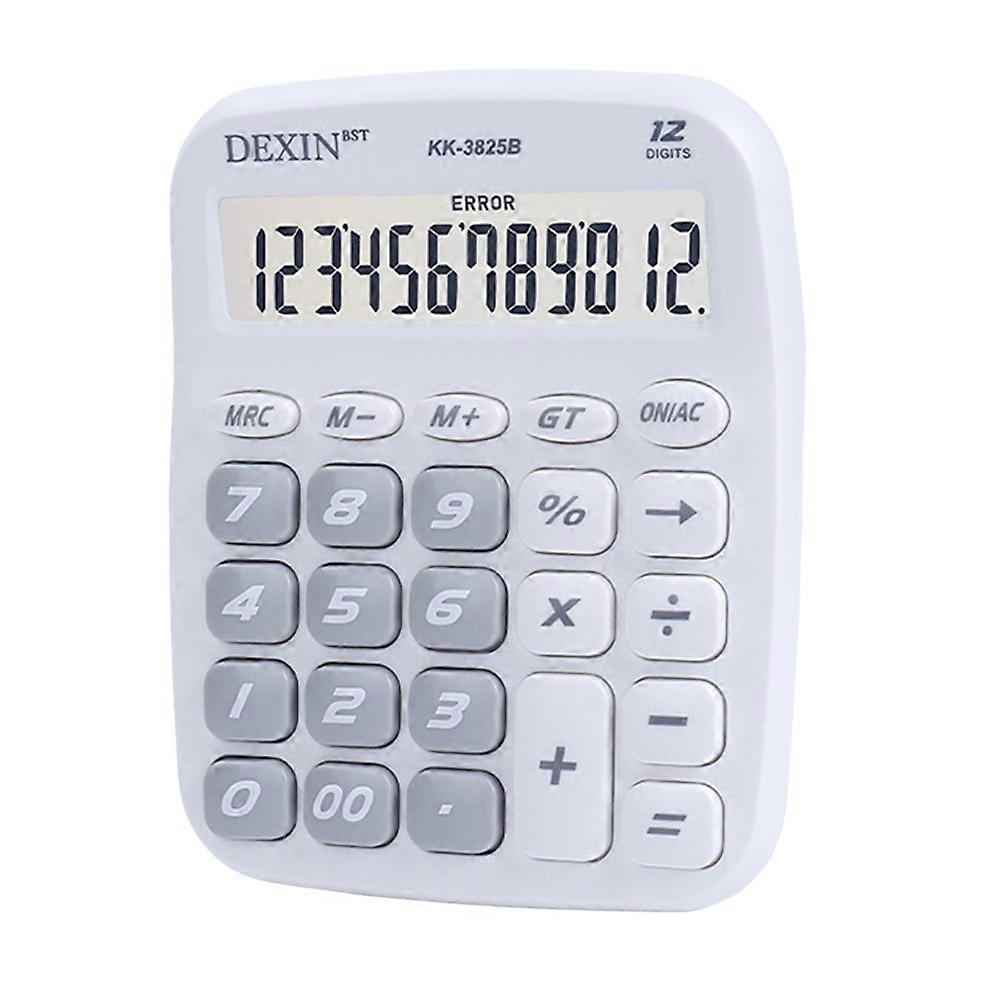 Cute Calculator 12 Digit Large LCD Display Big Button Candy Colored Desktop Calculator Suitable for Office School Home for Kids Students Accountant