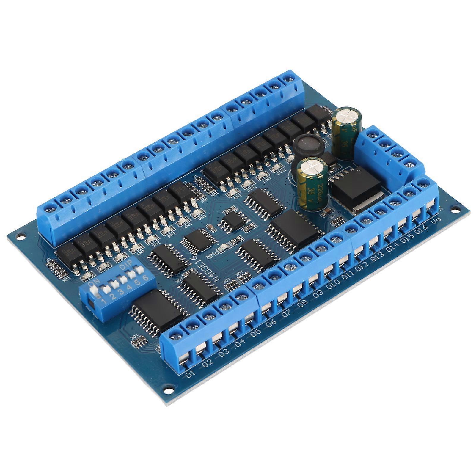 DC 6.5‑30V 16 Input 16 Output Expansion Board Multifunctional RS485 Remote Control Switch PLC IO Module 
