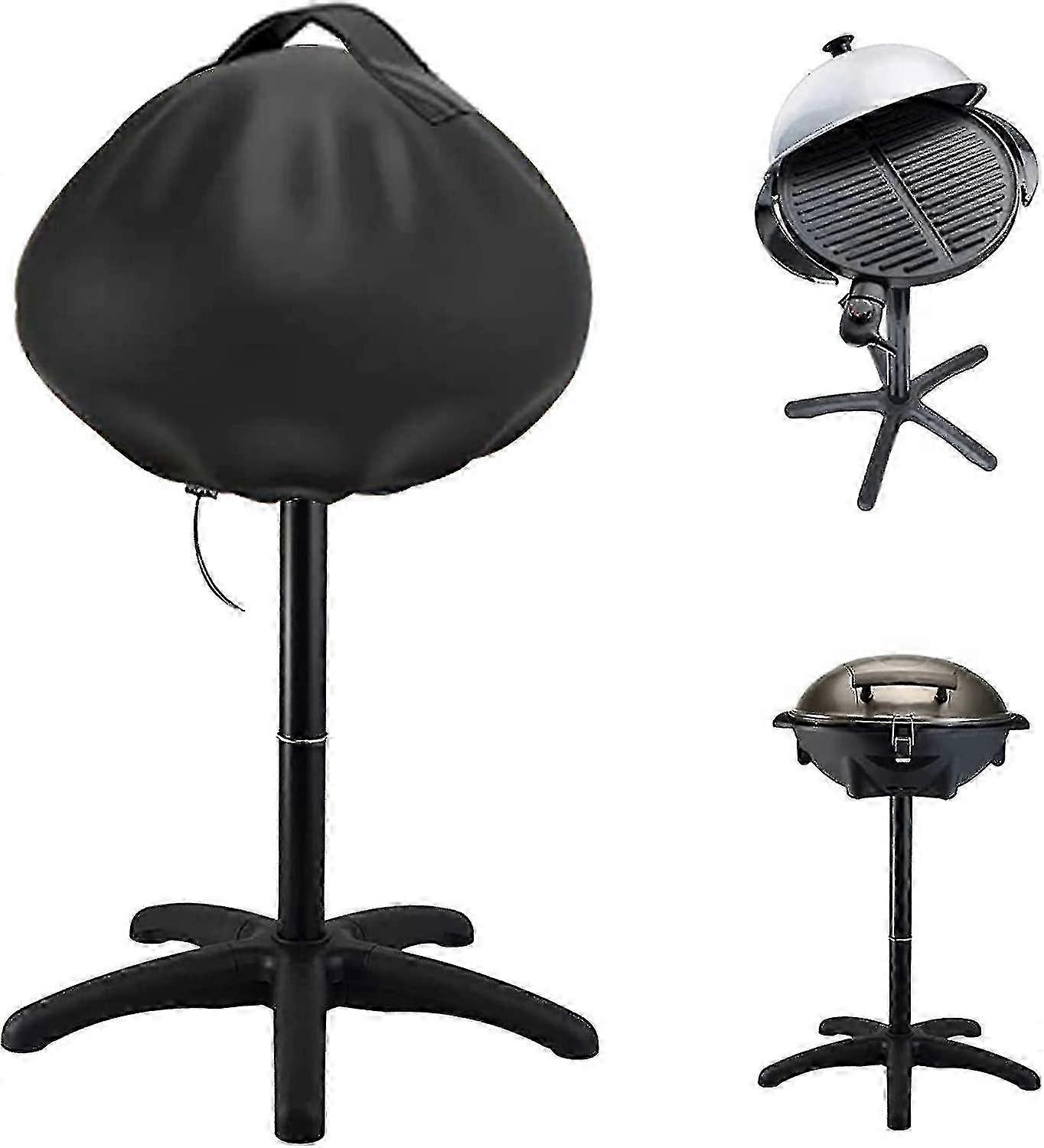 Waterproof Heavy Duty Round BBQ Cover Protector 50x45cm Durable -