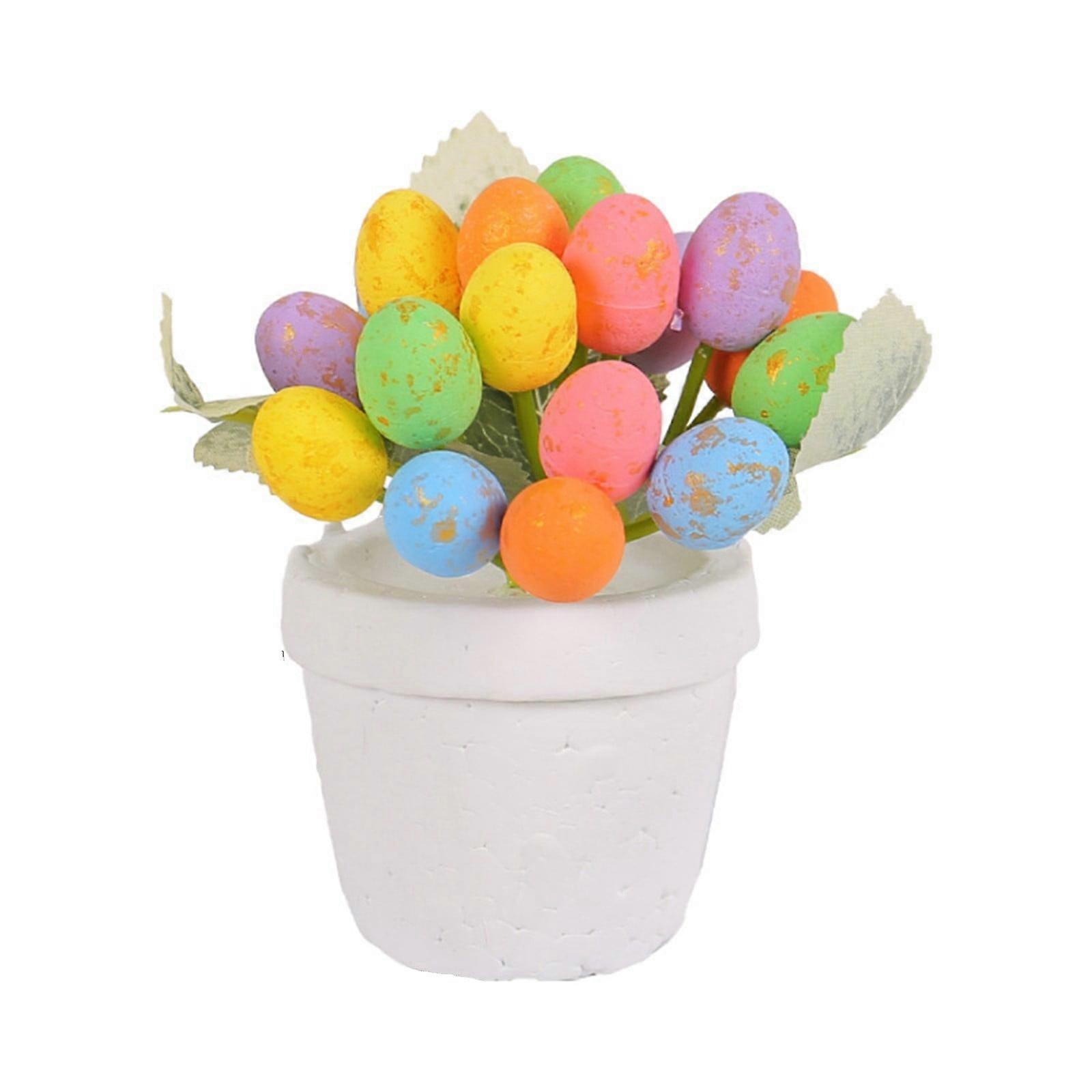 Easter 12cm Easter Egg Pot Creative Spotted Egg Flower Pot Outdoor Courtyard Easter Decoration