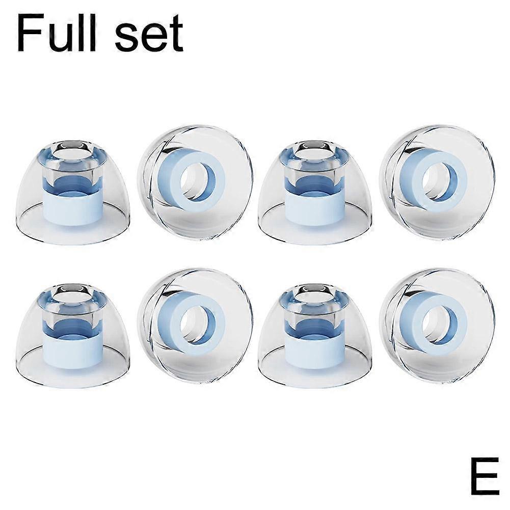For NiceHCK Liquid Silicone Eartips 4 Pairs Full Set Soft Comfort Secure Fit Enhanced Sound Field