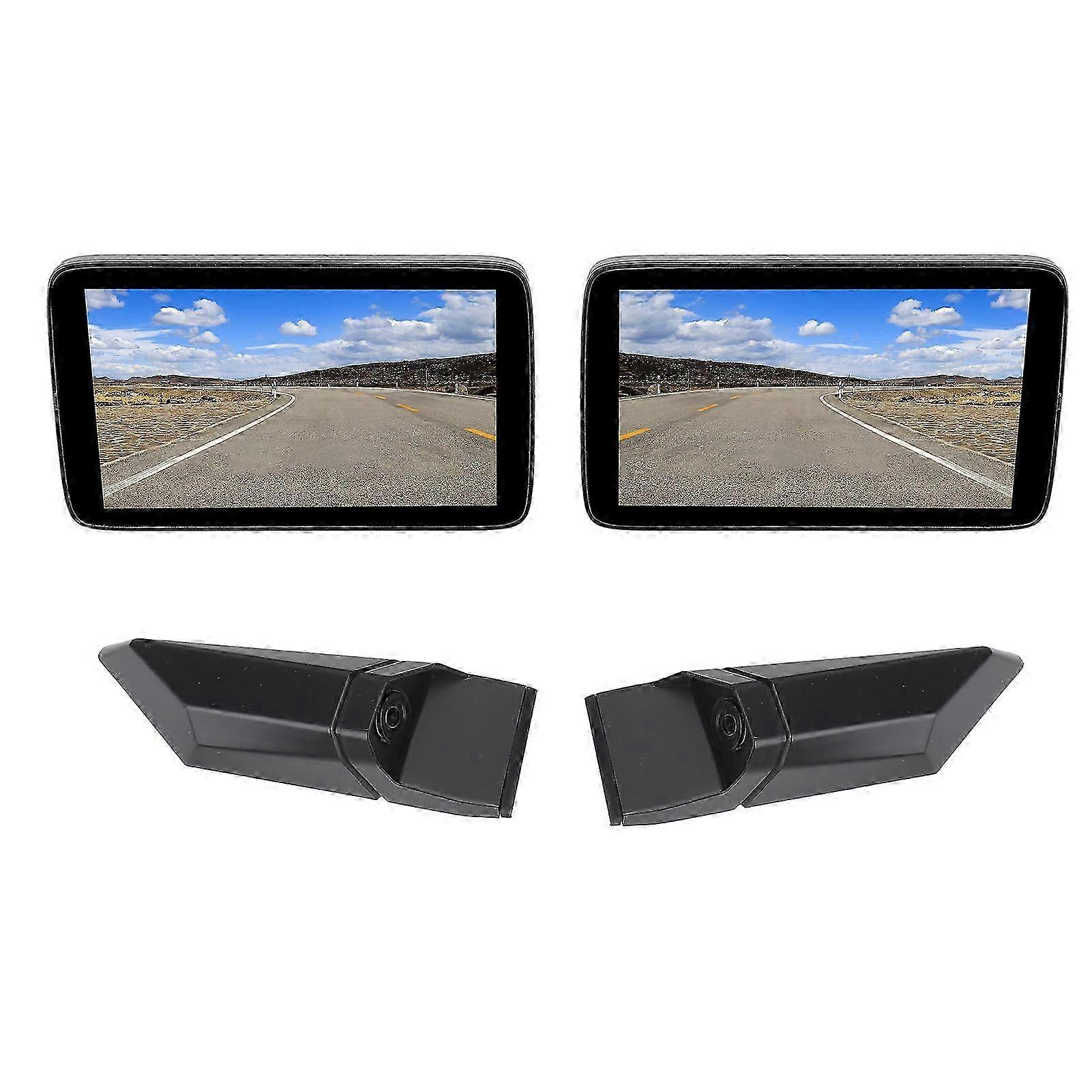 Electronic Rearview Mirror System with BSD and Voice Alarm for Safe Driving