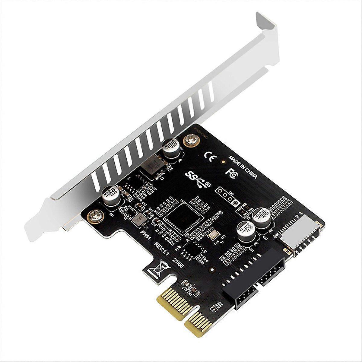 PCIE to USB 3.0 Hub Splitter Expansion Card 19Pin PCI-E to USB 3.0 Hub Splitter Extender Card for P