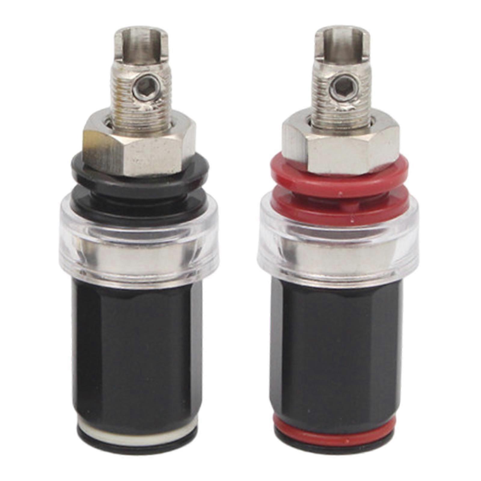 2 Quality Pure Copper HiFi for Amplifier Speaker Terminal Binding Post