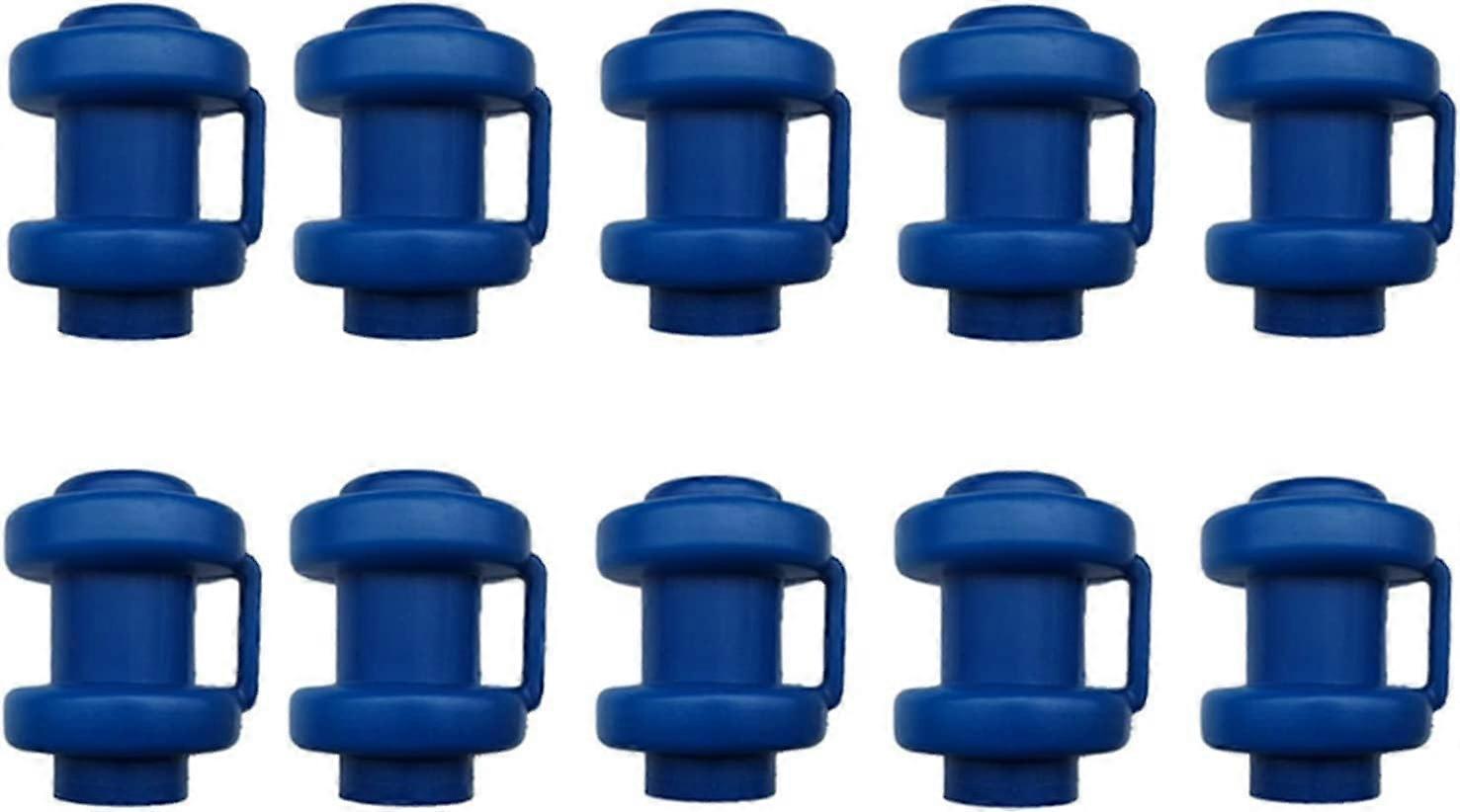 Trampoline Pole Cap 10 Pcs Thickened Enclosure Pole Cap Net Hook Compatible Universal Trampoline Accessories Blue