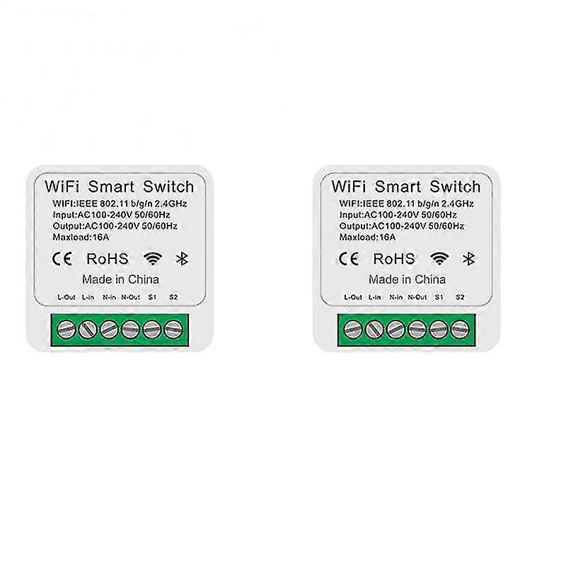 Ewelink 16a Smart Wifi Switch 2-way Control Switch Mini Smart Breaker Smart Life Control Support