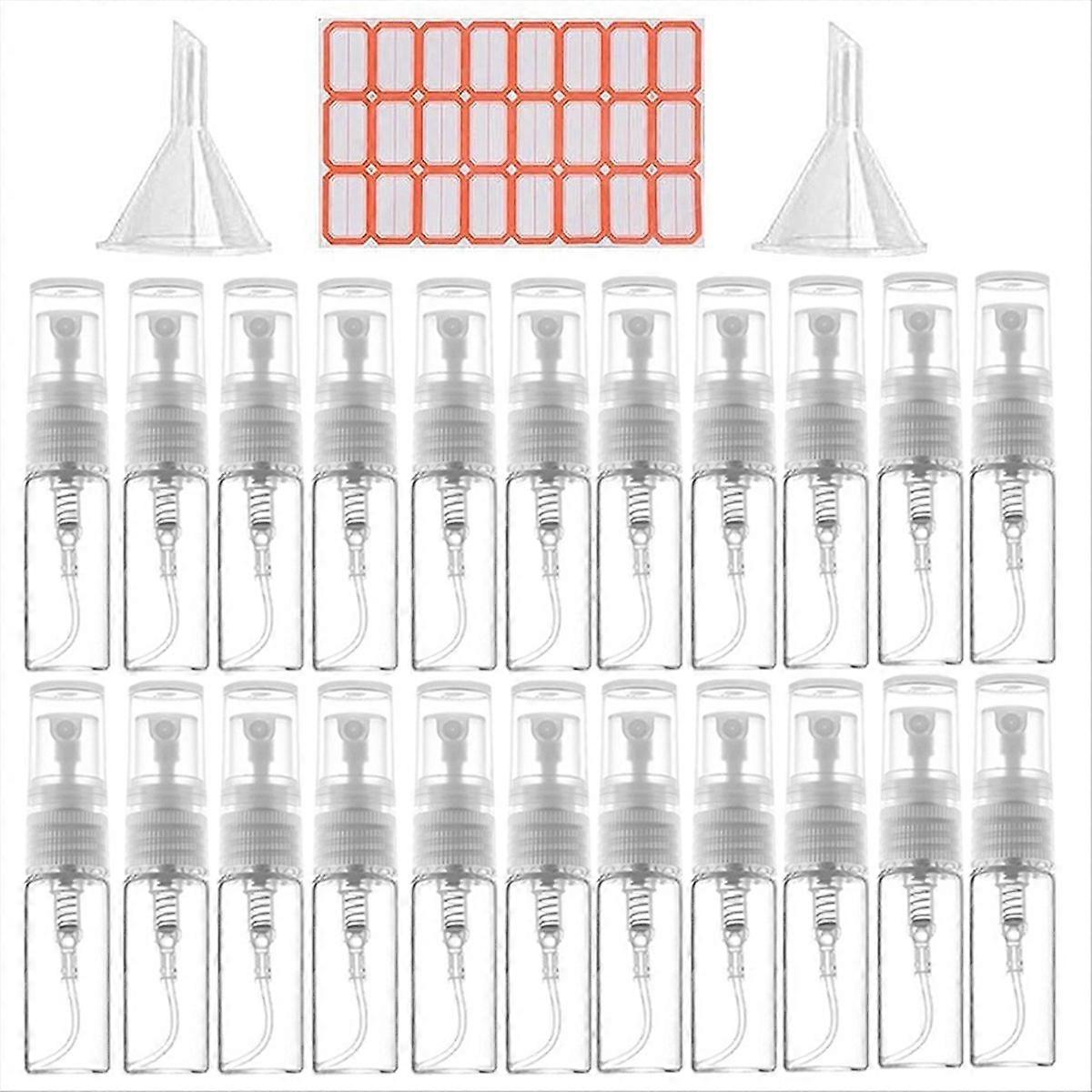 120Pcs 3ML Bottle Small Cosmetic Packing Atomizer Perfume Bottles Atomizing Liquid Container for Tra