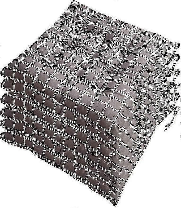 枕カバー付き6 40x40cmポリエステルガーデンクッションのセット、12ステッチスタイルとパターン