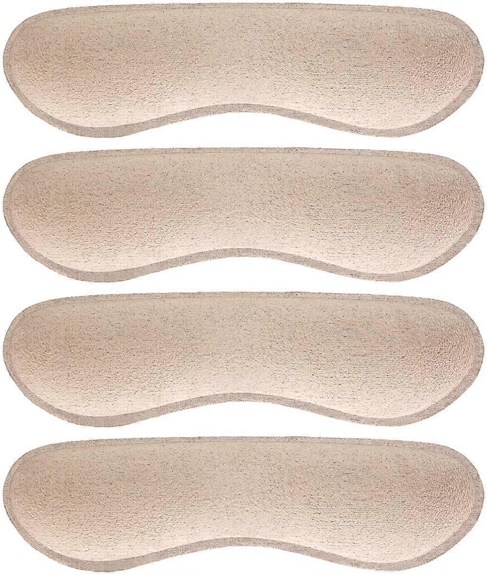 Heel Grips Shoe Inserts for Loose Shoes, NonSlip Pads Prevent Heel Slip and Rubbing, Beige One Size