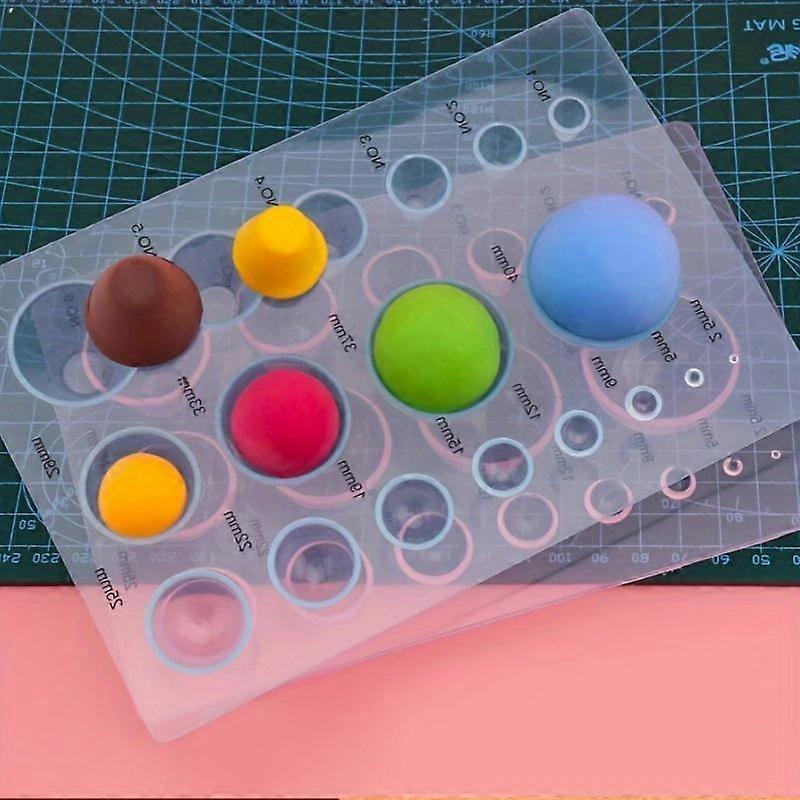 1pc Large Ultralight Clay Measuring Device, Soft Pottery Mud Handmade Mud Extractor, Semicircle Ball Mold Clay Tool