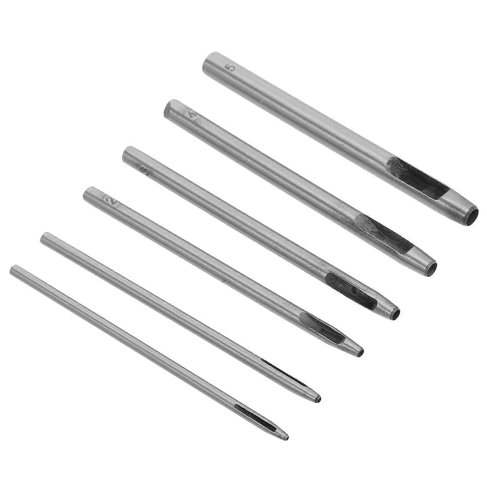 Punch Tool 6Pcs Hollow Hole Puncher for Crafting Leatherwork