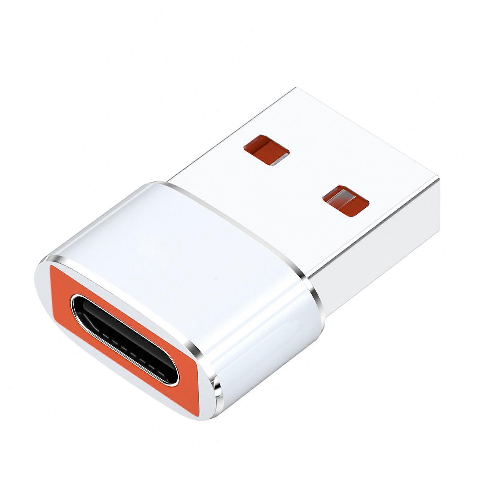 Portable USB Male to Type C Female Converter OTG Adapter Highly speed Data Transfer Compactly For Travel Business Use  White