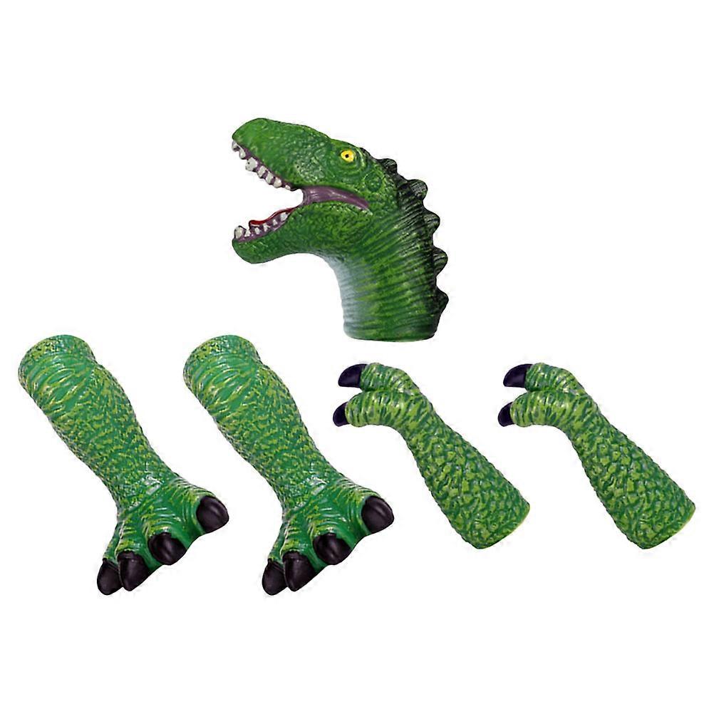 Dinosaur Finger Puppets for Role Playing 1Set Green Finger Puppet Toys