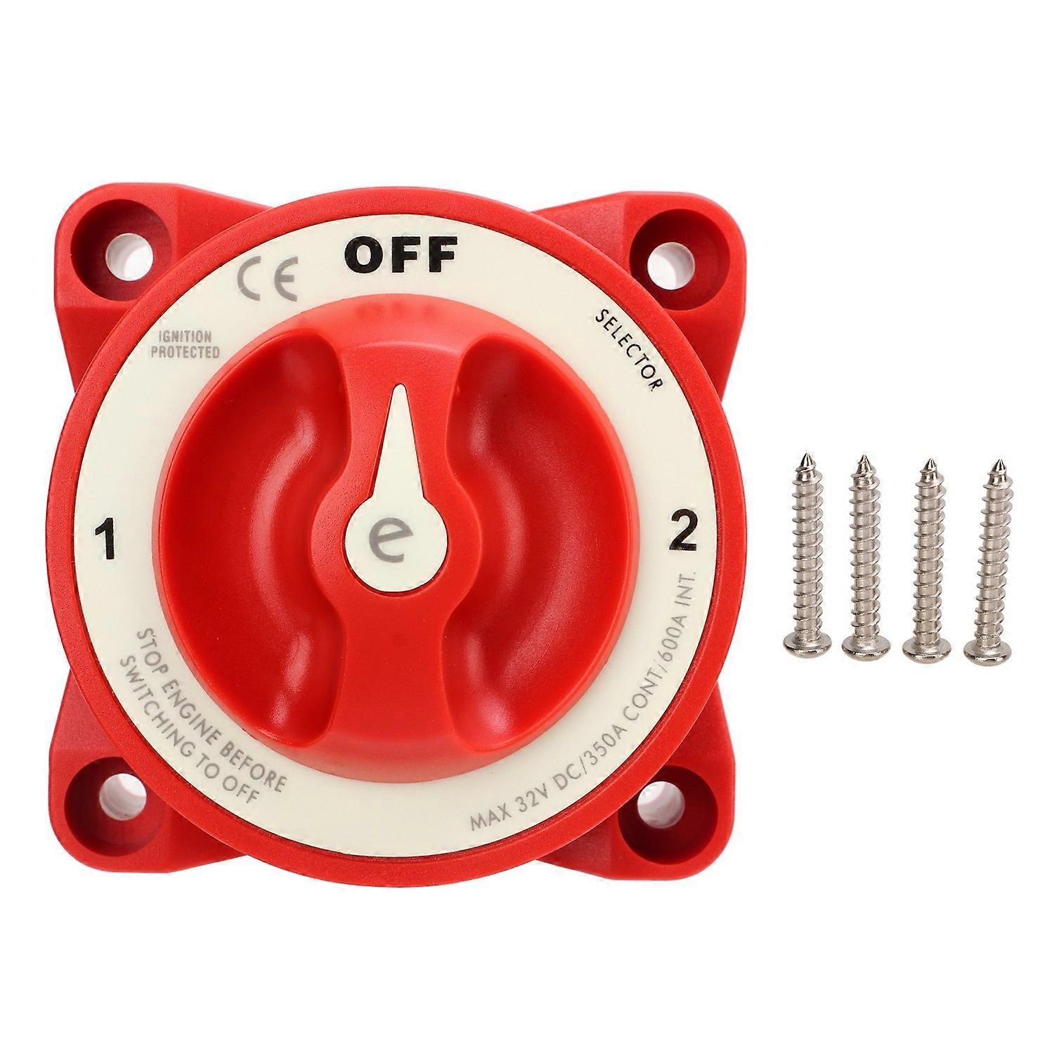 Battery Disconnect Switch Cut Off Power Kill Isolator 3 Levels 350A 32V DC for RV Marine Boat