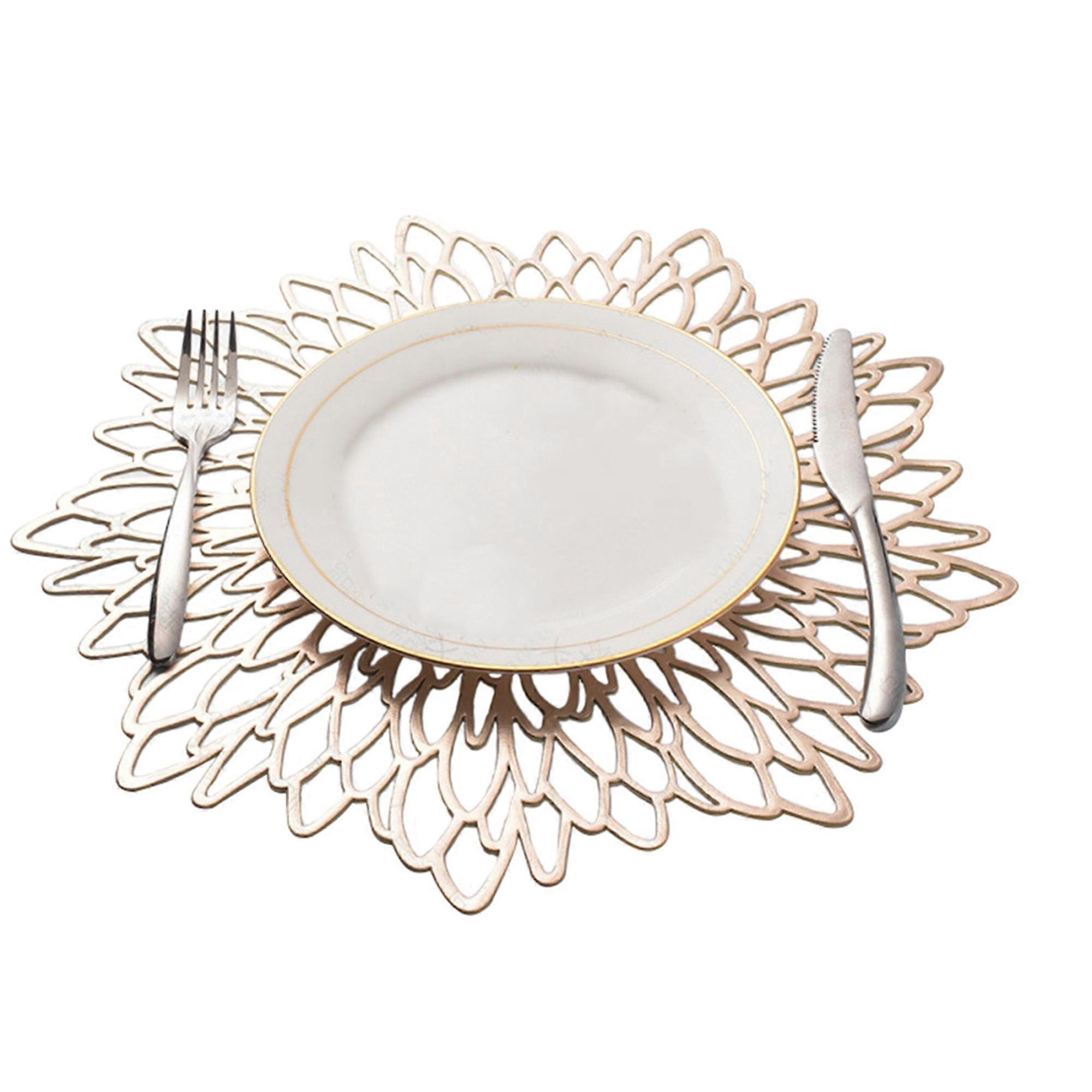 Wsevypo Round Coaster Insulation Table Mats Pads Table Placemat Non-slip Mats