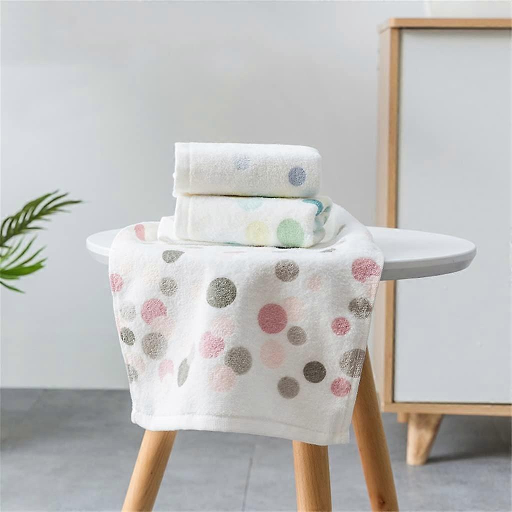 Cute Little Towel Circle Round Absorbent Face Towel 25x50 Cm Soft Does Not Shed Hair Model D