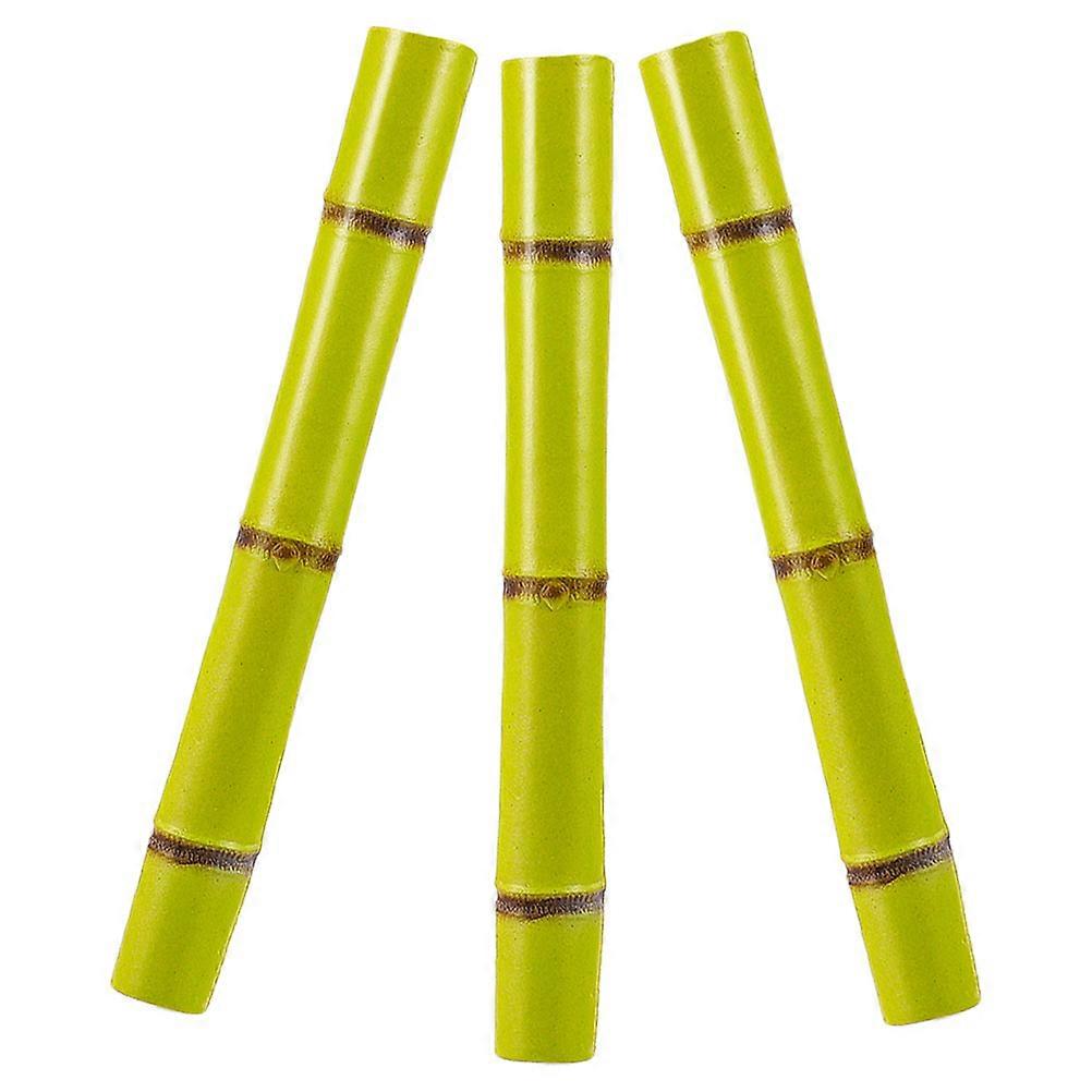 Plastic Lifelike Artificial Fruits Sugarcane Simulation 3Pcs