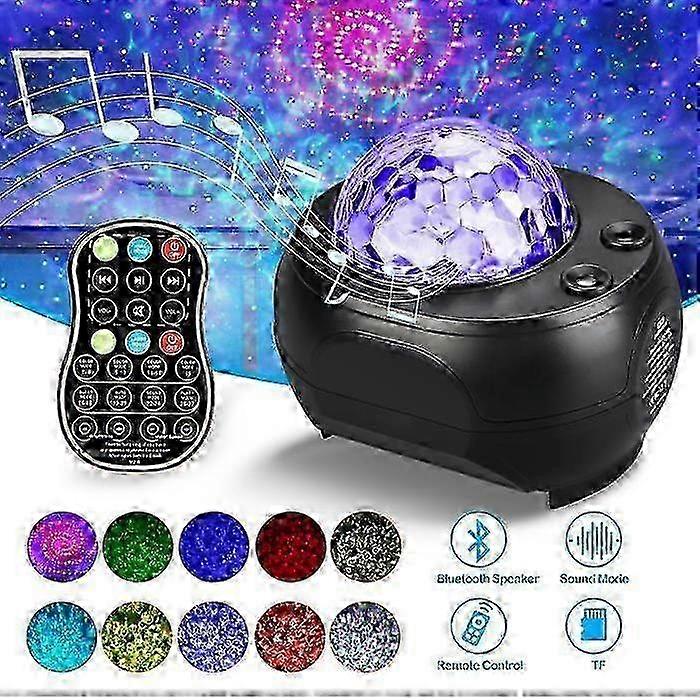 INFINITOO LED Star Projector with Bluetooth Speaker Timer Night Light 32 Modes Remote Control