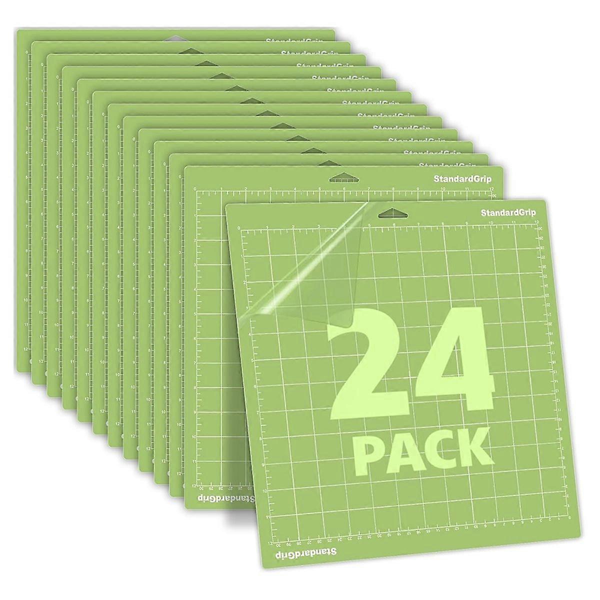 24-Pack 12x12 Inch Standard Grip Cutting Mats for , Compatible with Multiple Models