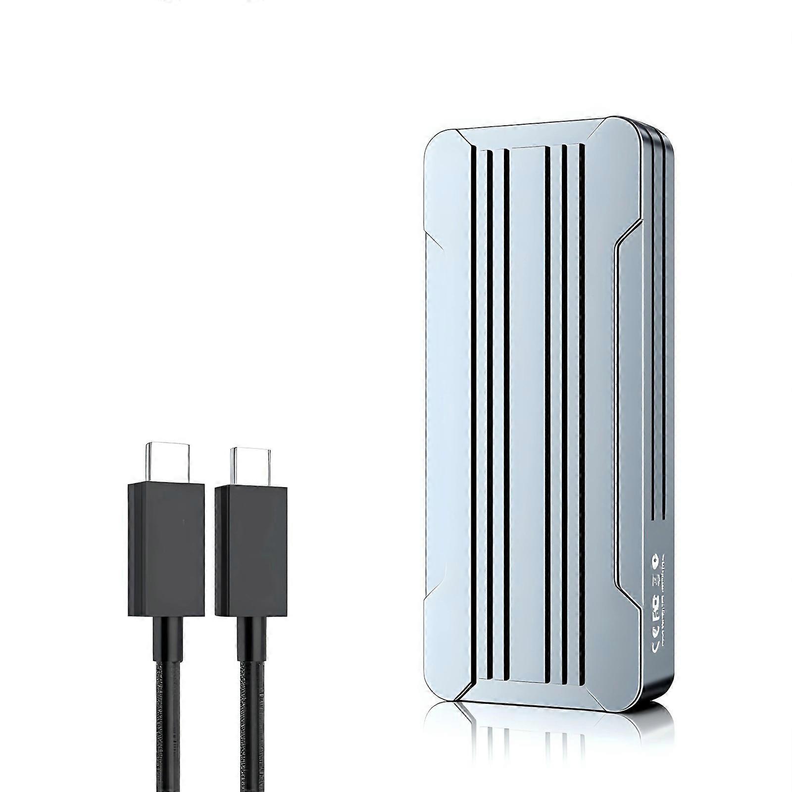 Instantly Use Aluminum NVMe Enclosure Supporting 80Gbps /40Gpbs Speed and Enhances Heat Management  40Gbps
