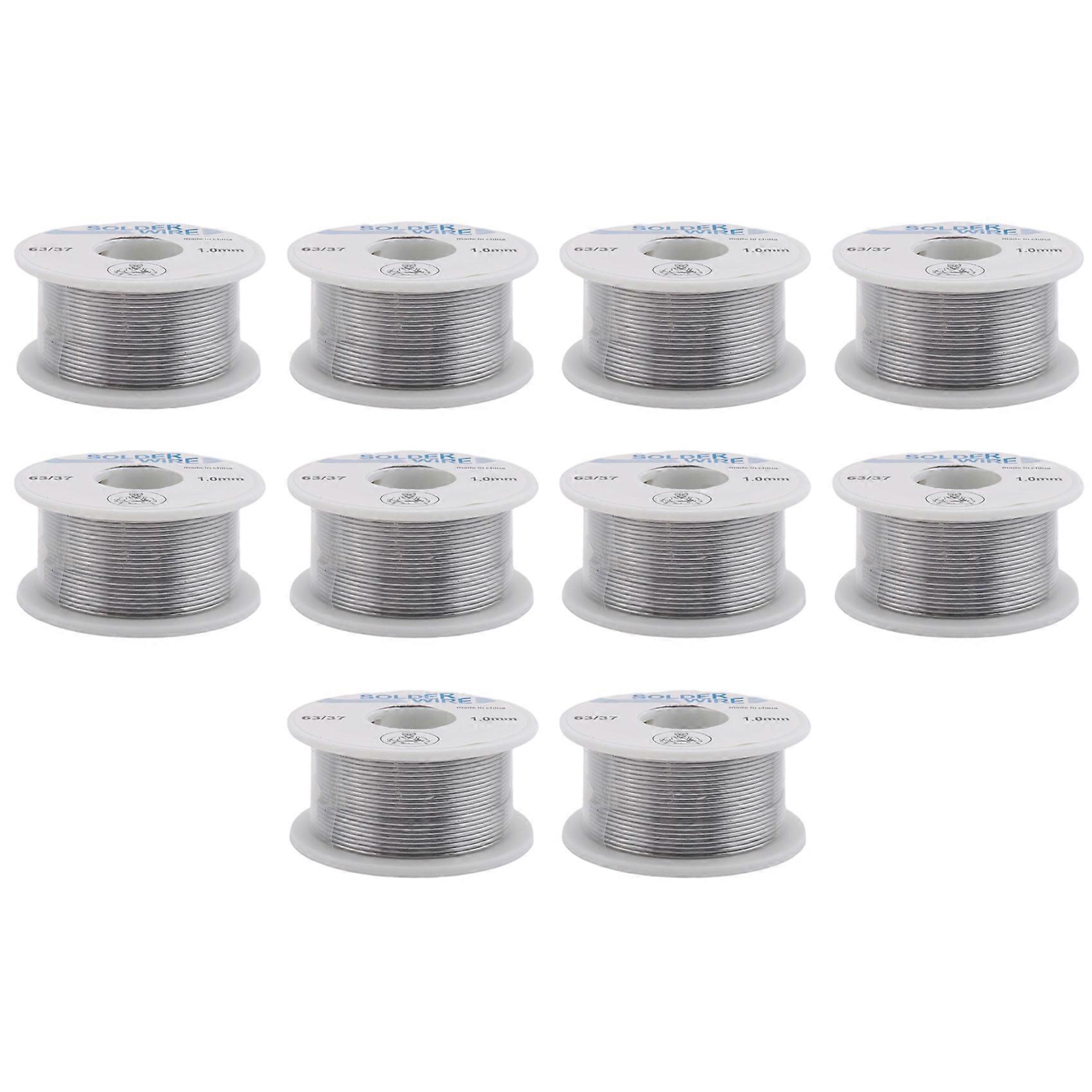 10PCS 1.0mm 63/67 Welding Wire for Automatically Soldering Tool Hand-Held Heating Automatically Send Tin Tool