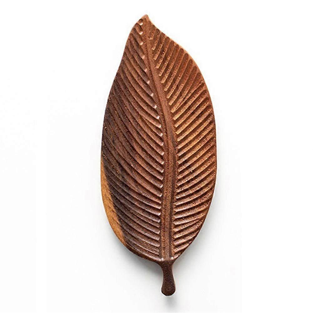 Dinner Tray, Suitable for Meals, Salads and Bread, Handmade Leaf Tray,Small(Thin Leaf Veins)