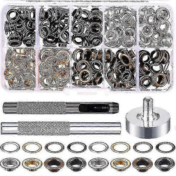 200 pcs Sewing eyelets, 6 mm Metal