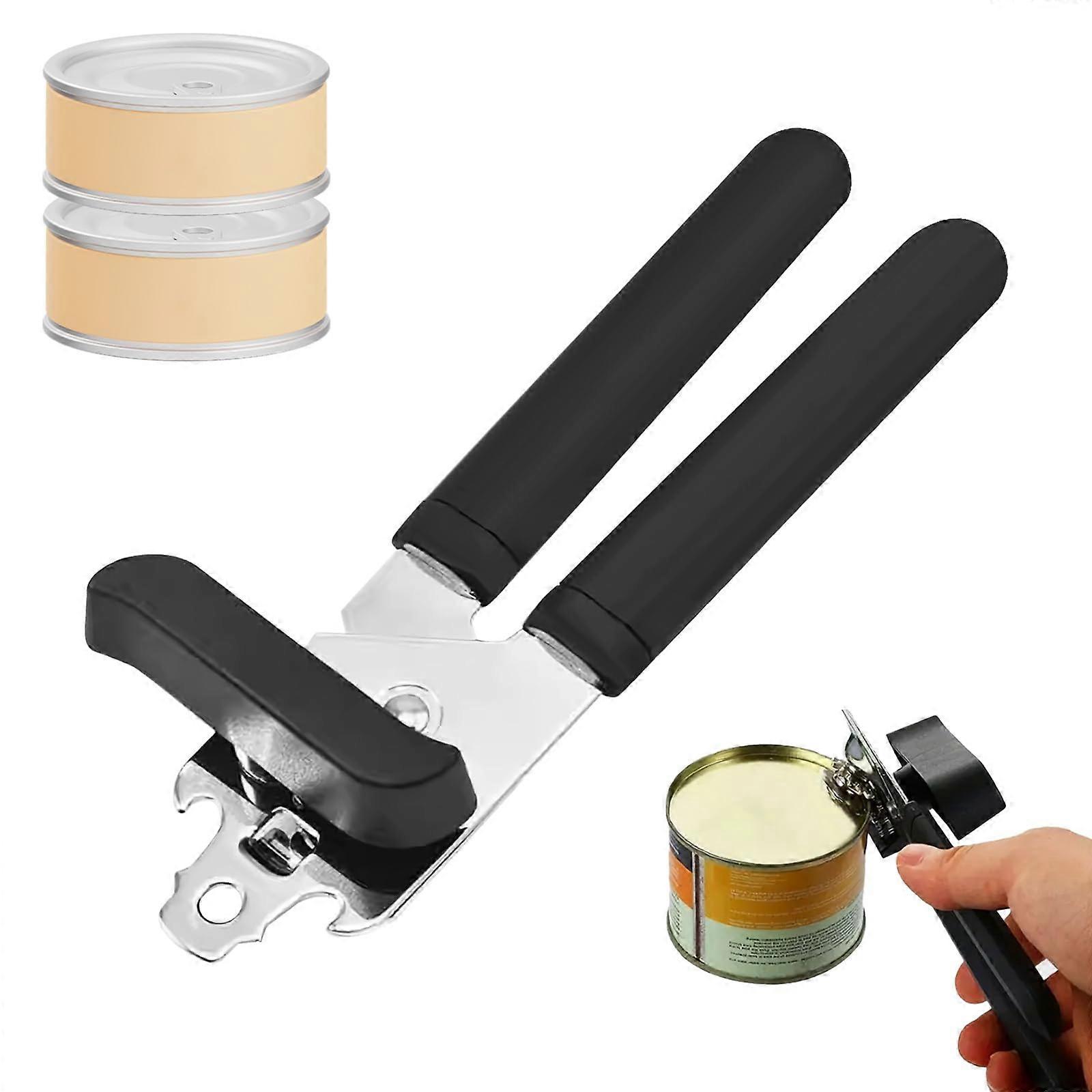 Jar Opener for Seniors and Manual Can Opener, Easy Grip MultiSize Lid Opener for Arthritis