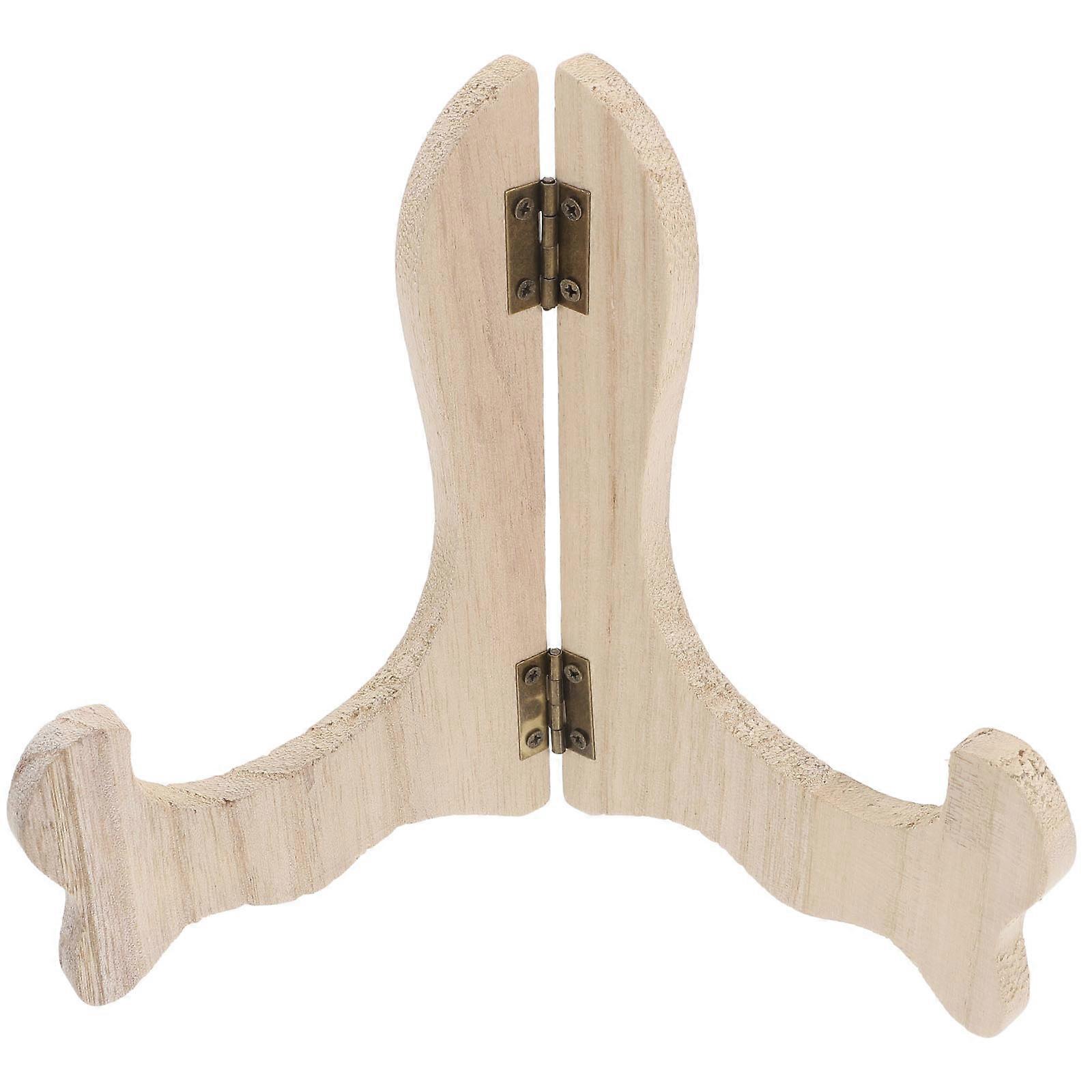 Tea Cake Display Stand Wooden Plate Holder for Display Rack